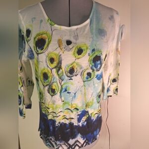 Coldwater Creek Feather Top Size Small or 8